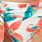 Vince Camuto Women's Floral Print Belted Bikini Bottoms Swimsuit White Size Small