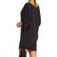 Michael Kors Women's Side Tie Swim Cover up Swimsuit Black Size Large