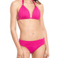 Ralph Lauren Women's Shirred Bikini Swim Bottom Pink Size 8