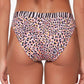 Sanctuary Women's Pretty Exotic V Waist Hipster Bikini Bottoms Swimsuit Pink Size Large