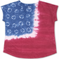 Style & Co.Women's Tye Dyed American Flag T-Shirt Raspburry Size X-Small