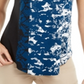 Alfani Women's Printed Round Hem T-Shirt Blue Size Petite Small