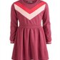 Epic Threads Big Girl's Chevron Sweatshirt Dress Red Size X-Large