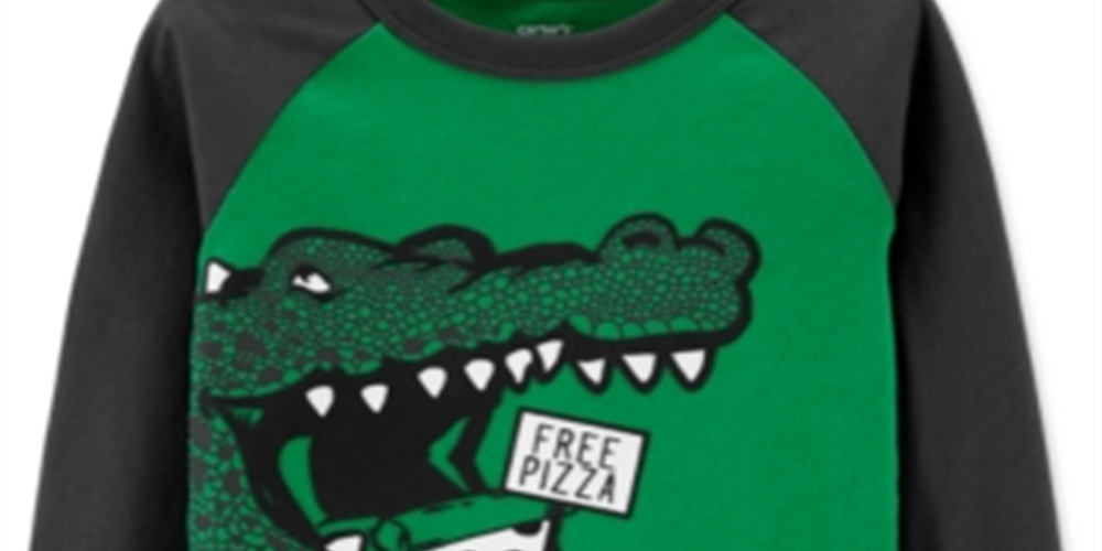 Carter's Toddler Boy's Alligator Print Cotton T-Shirt Green Size 5T