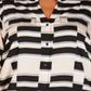 Calvin Klein Women's Plus Printed Roll Sleeve Top Red Size 2X