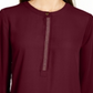 JM Collection Women's Pleated Back Blouse -Red Size XX-Large