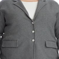 Ralph Lauren Women's Sweater Knit Blazer Gray Size 3X