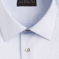 Alfani Men's AlfaTech Slim Fit Performance Stretch Moisture Wrinkle Resistant Cube Print Dress Shirt Blue Size S 14-14 1/2