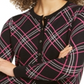 Charter Club Women's Plaid Cardigan Sweater Black Size Small