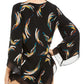 Alfani Women's Printed Poncho Top Black Size Petite S