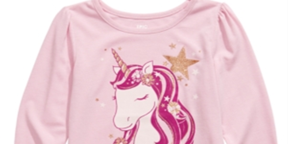 Epic Threads Toddler Girl's Unicorn T-Shirt Pink Size 2T