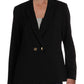 Nine West Women's Suit Separate Professional Two Button Blazer Black Size 10
