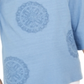 Charter Club Women's 3/4 Sleeve Printed Top Blue Size Medium