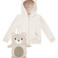 Cubcoats Kid's Transforming 2 in 1 Hoodie and Soft Character Plushie Beige Size 2