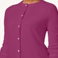 Karen Scott Women's Luxsoft Button Cardigan Rasberry Size Petite S