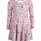 Epic Threads Big Girl's Unicorn & Floral Print Dress Gray Size Large