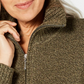 Karen ScottWomen's Wing Collar Zip Neck Sweater Green Size X-Small