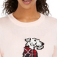 Tommy Hilfiger Women's Long Sleeve Terrier Print Pullover Sweater Pink Size Large