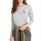 Disney Junior's Mickey Mouse Henley T-Shirt Gray Size X-Small