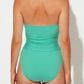 Bleu Rod Beattie Women's Urban Goddess Plunge Halter One Piece Swimsuit Green Size 10