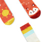 Cubcoats 3 Pack of Colorful Kids Character Premium Calf Cut Socks Size 1T