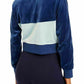 Nike Women's Velour Colorblocked Jacket Blue Size Large