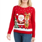 Karen Scott Women's Friendly Santa Sweater Red Size Petite Medium