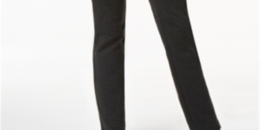 Charter Club Women's Heathered Knit Pants Gray Size 16X3