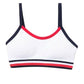 Tommy Hilfiger Girl's Bralettes Embossed Flag Seamless Sports Bra White Size 8-10