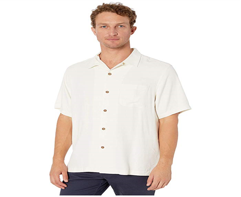 Tommy Bahama Men's Marlin Sunset Shirt White Size Large