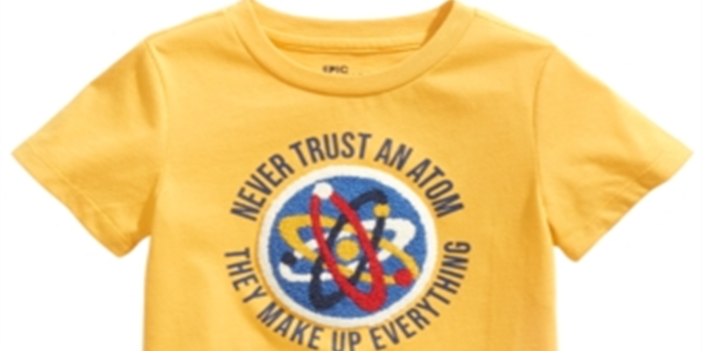 Epic Threads Little Boy's Atom Chenille T-Shirt Yellow Size 7