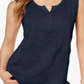 Style & Co Women's Embroide Top Blue Size Petite M