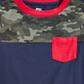 Epic Threads Toddler Boy's Camo Colorblocked Pocket T-Shirt Blue Size 4