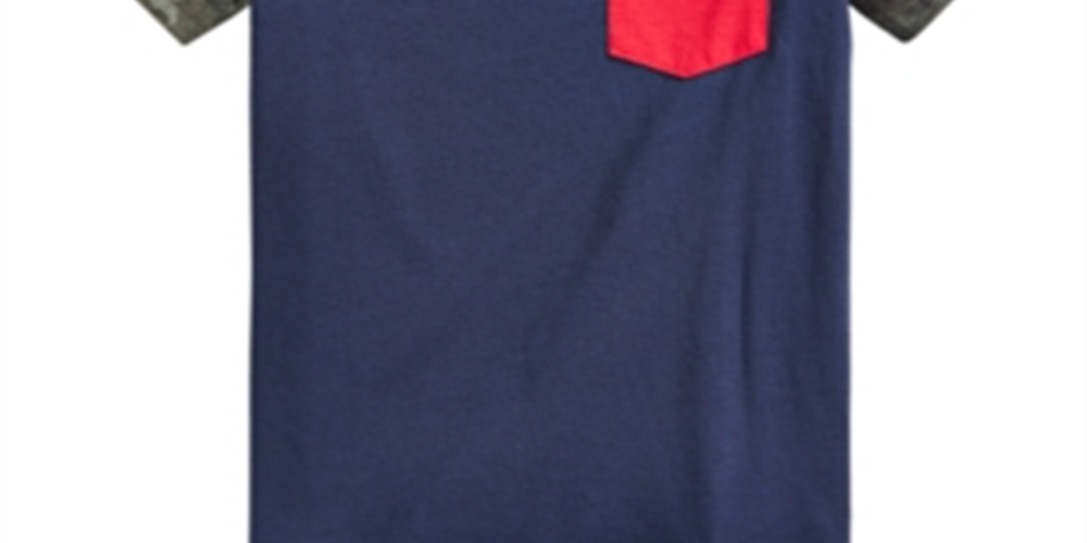 Epic Threads Toddler Boy's Camo Colorblocked Pocket T-Shirt Blue Size 4