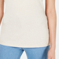 Maison Jules Women's Sleeveless Shirt Cami  Beige Size Small
