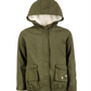 Epic Threads Big Girl's Glitter Star Hooded Jacket Green Size Large