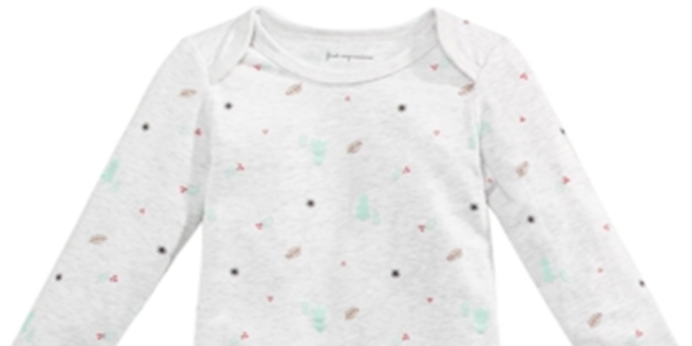 First Impressions Baby Boy's Tree Print Bodysuit Gray Size NEWBORN