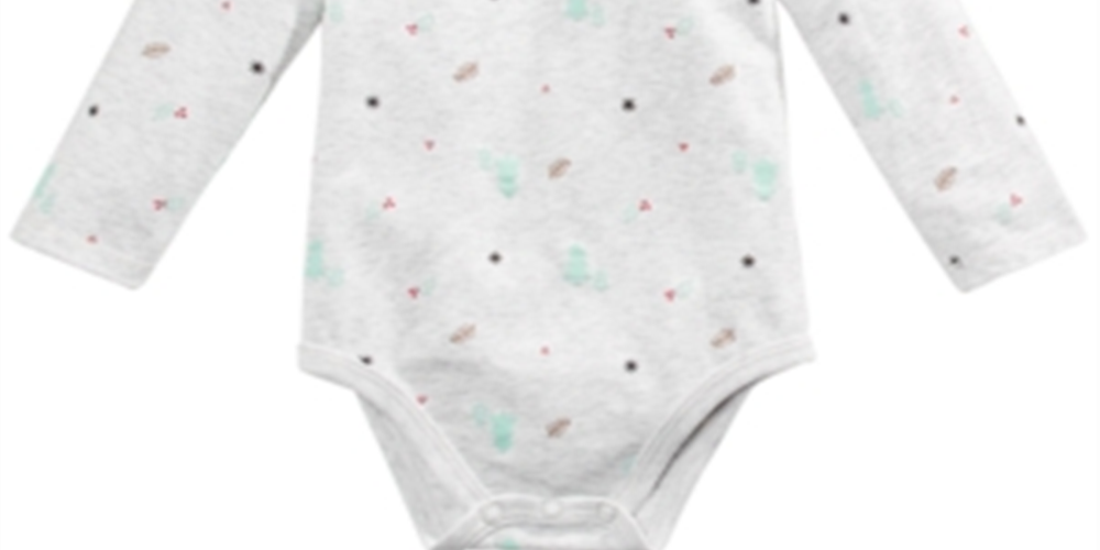 First Impressions Baby Boy's Tree Print Bodysuit Gray Size NEWBORN