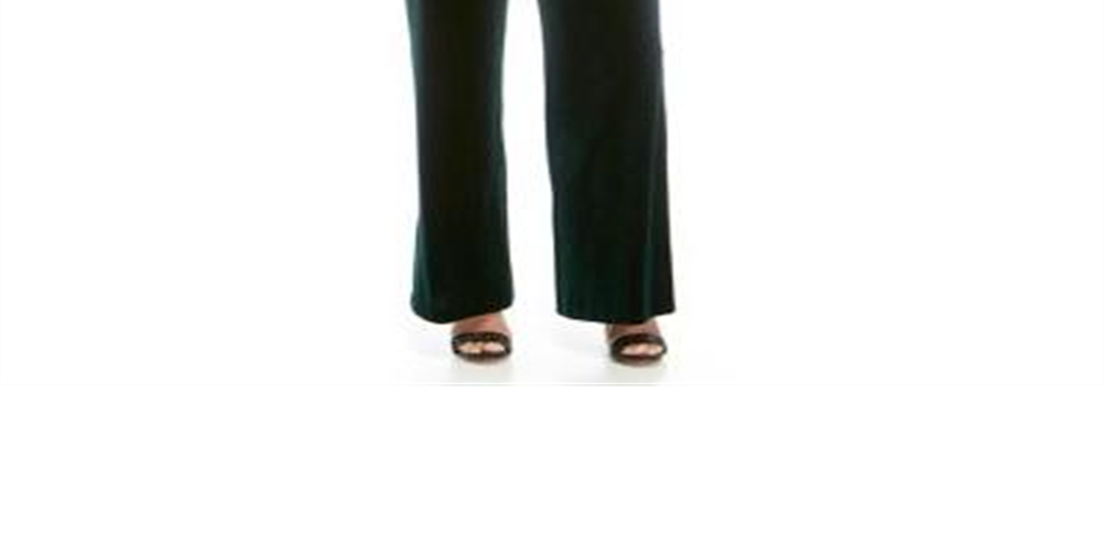 Vince Camuto Women's Tassel Belted Velvet Jumpsuit Green Size 8