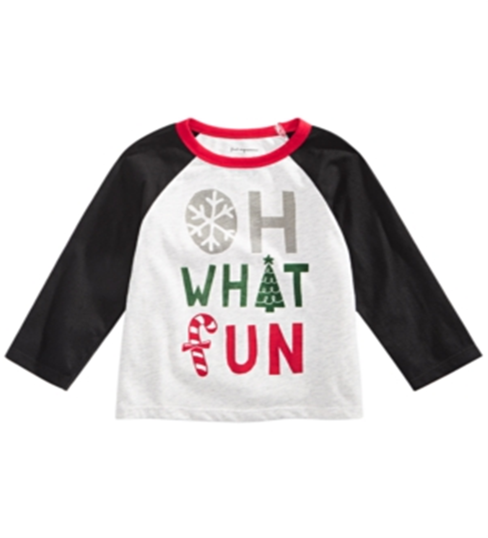 First Impressions Toddler Boy's What Fun Print T-Shirt Gray Size 3T