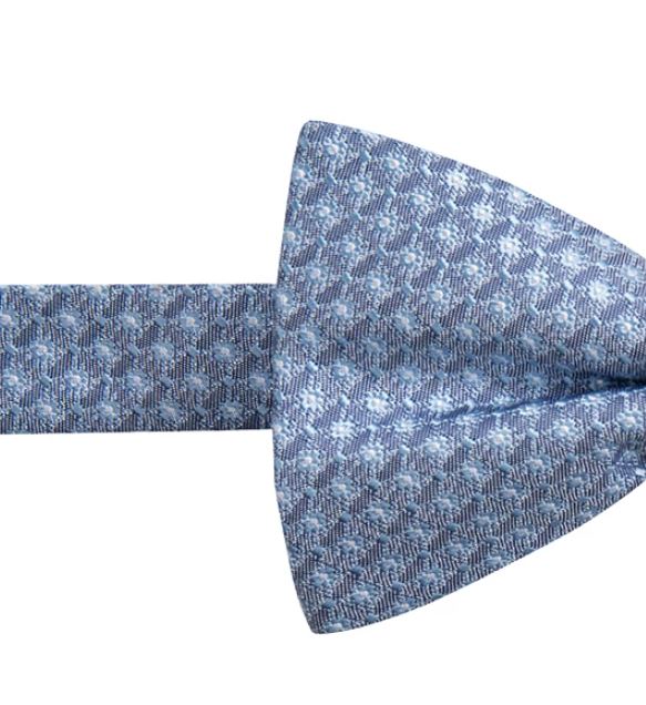 Ryan Seacrest Men's Neat Pre Tied Bow Tie Blue One Size