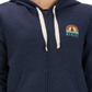 Hurley Women's Sail Away Logo Graphic Zip Hoodie -Blue Size -M