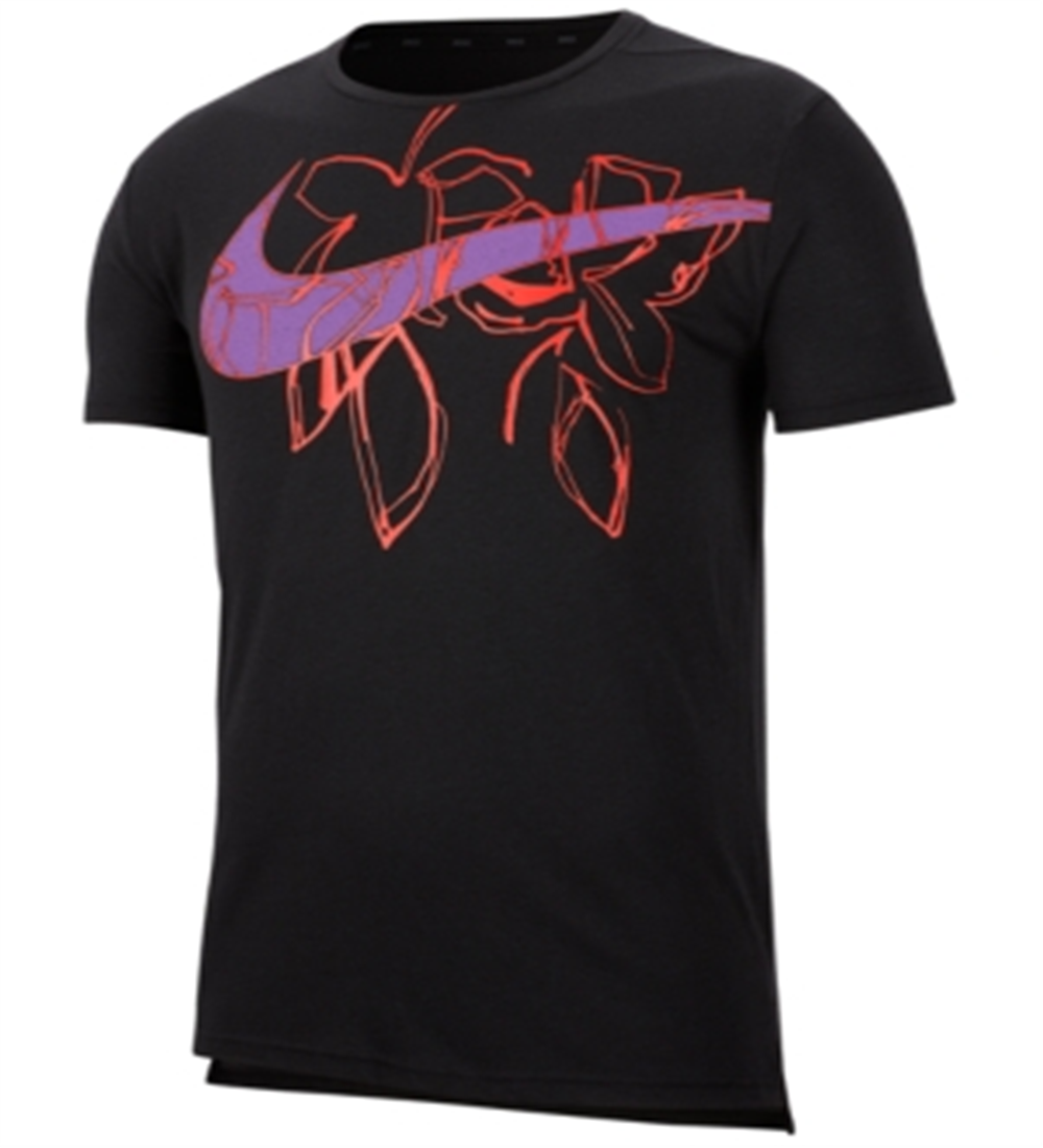 Nike Men's Dri-fit Graphic Training T-Shirt Black Size M