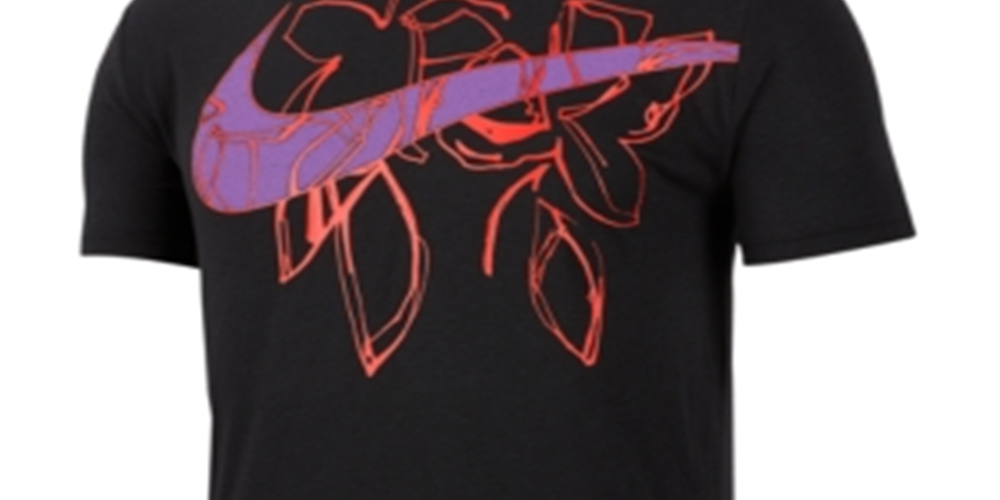 Nike Men's Dri-fit Graphic Training T-Shirt Black Size M