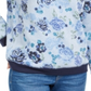 Karen Scott Women's Printed Crewneck Sweatshirt Blue Size Petite S