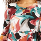 JM Collection Women's Asymmetrical Keyhole Top Black Size Large