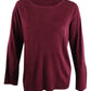 Karen Scott Women's Stripe Textured Sweater Red Size Petite Large