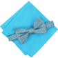 Alfani Men's Murphy Pocket Square 2 Piece Bow Tie Blue Size Regular