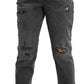 INC International Concepts Women's Destructed Animal Print Curvy Fit Boyfriend Jeans Gray Size 4