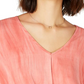 Polly & Esther Junior's Knot Front Dolman Sleeve Casual Top Orange Size Large